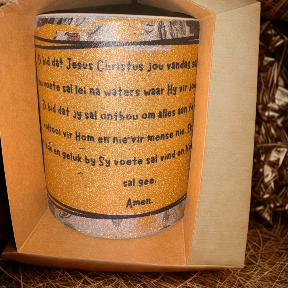 Glitter Mug - "Vriendin, ek bid vir jou" - Image 4